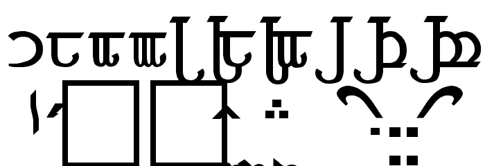 Tengwar ver. # 4 Font OTHER CHARS