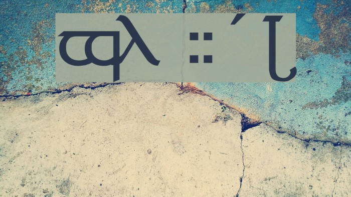 Tengwar ver. # 4 Font examples