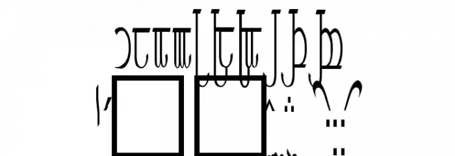 Tengwar ver. # 5 Font OTHER CHARS