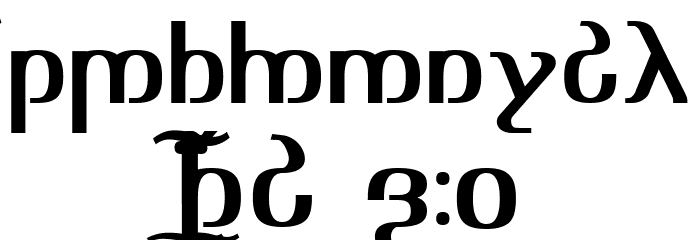 TengwarOptime Font OTHER CHARS