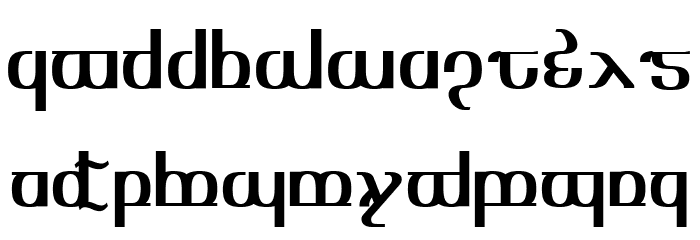 TengwarOptime Font LOWERCASE
