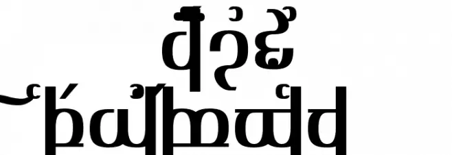 TengwarOptime फ़ॉन्ट अपरकेस