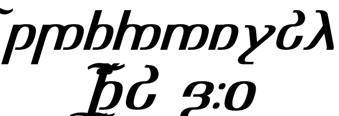 TengwarOptimeDiagon Font OTHER CHARS
