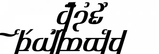 TengwarOptimeDiagon 字体 大写