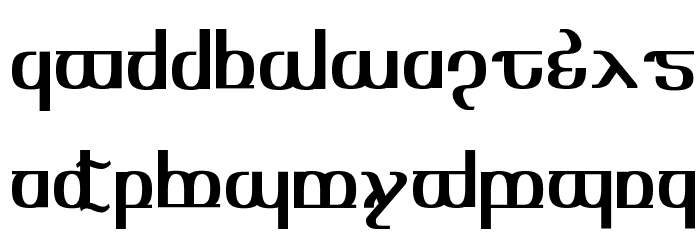 TengwarOptime Font LOWERCASE