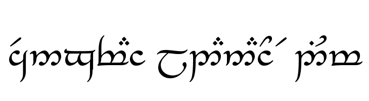Tengwar_Eldanaro Medium  免费字体下载