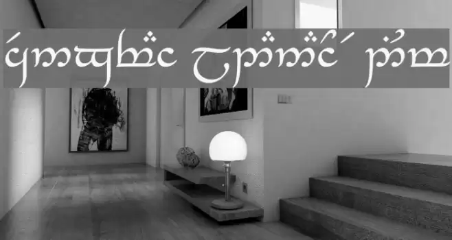 Tengwar_Eldanaro Medium Font examples