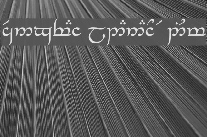 Tengwar_Eldanaro Medium Font examples