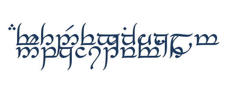 Tengwar_Eldanaro Medium Lowercase