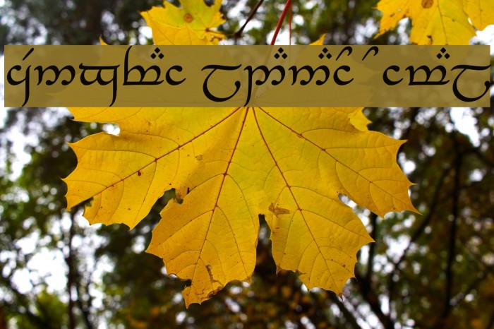 Tengwar_Eldanaro Normal Example 2