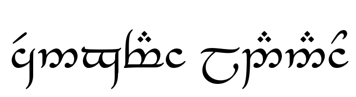 Tengwar_Eldanaro  免费字体下载