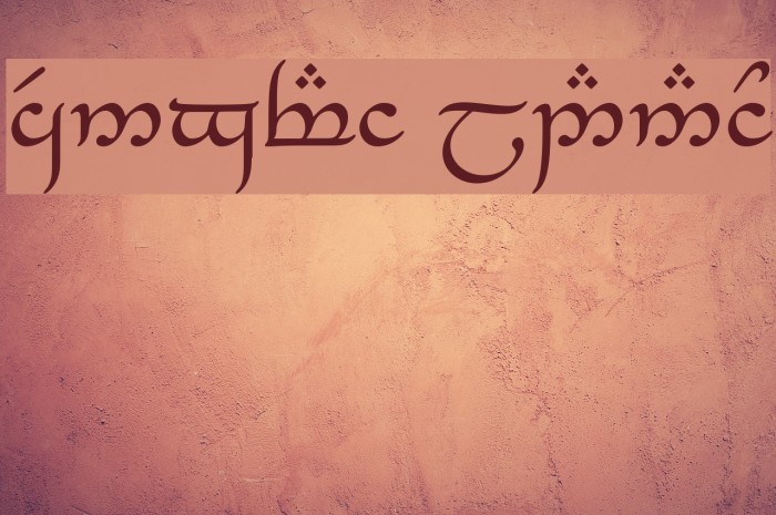 Tengwar_Eldanaro Font examples