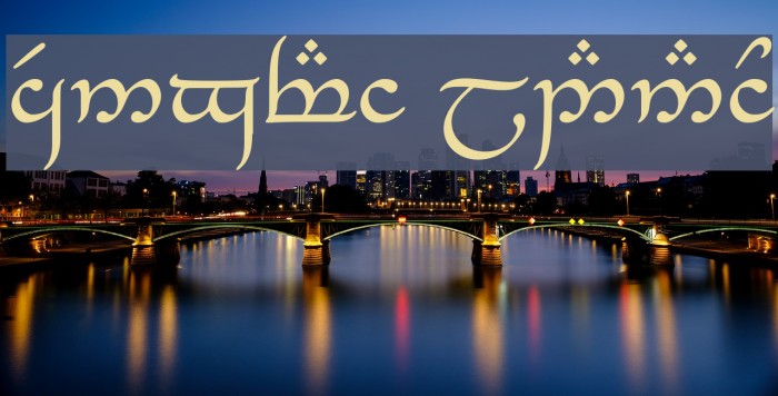Tengwar_Eldanaro Font examples