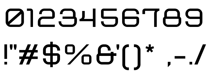 Tenika 400 Regular Font OTHER CHARS