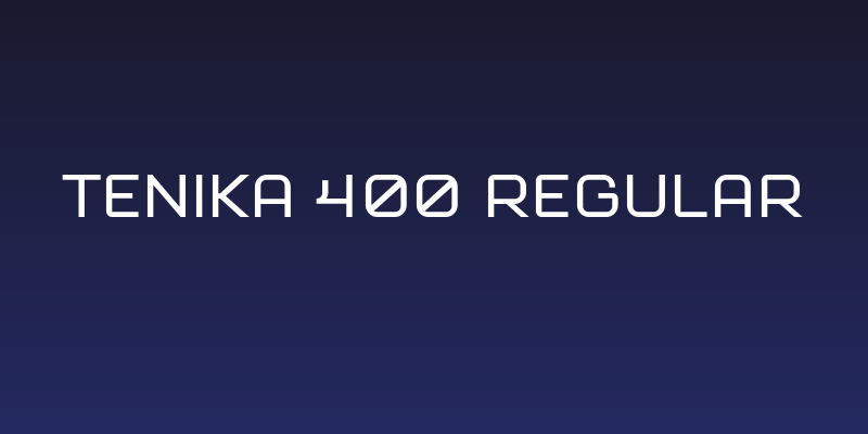 Tenika 400 Regular Social Header