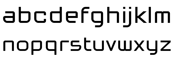 Tenika 400 Regular Font LOWERCASE