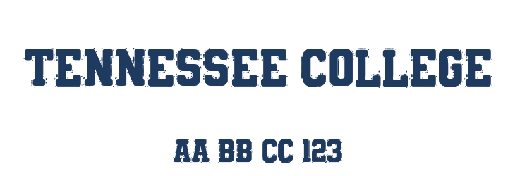 Tennessee College Font Preview