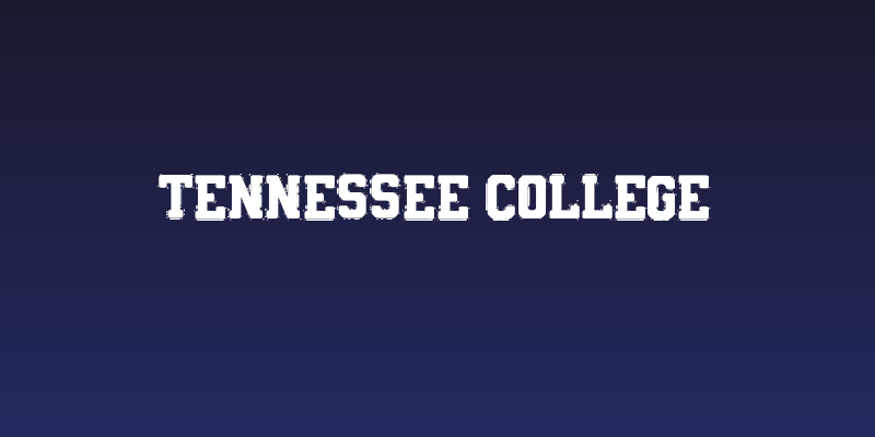 Tennessee College Social Header