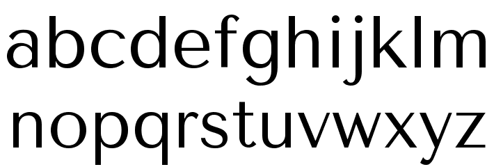 Tenor Sans Font LOWERCASE