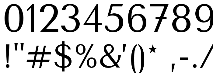 TenorSans Font OTHER CHARS