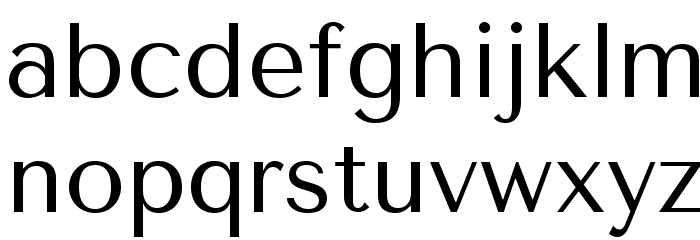 TenorSans Font LOWERCASE