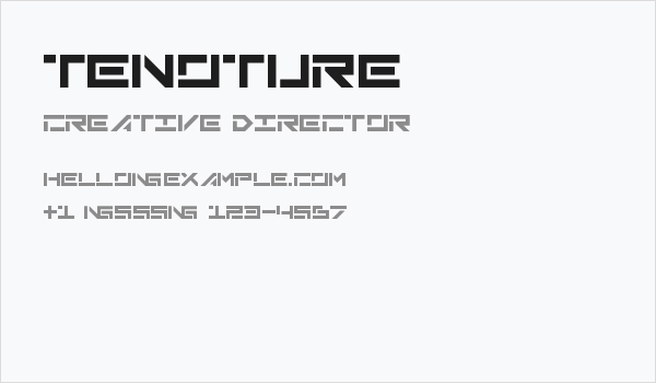 Tenoture Business Card