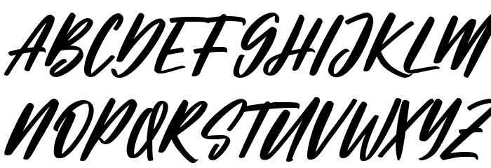 Tenstars Font UPPERCASE