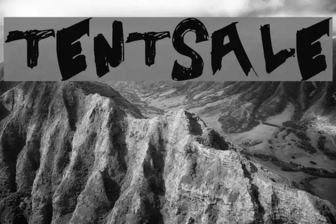 TentSale Font examples