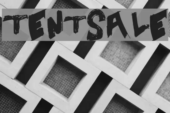 TentSale Font examples