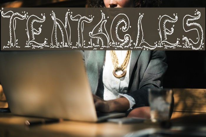 Tentacles Font examples