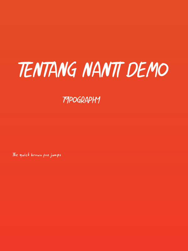 Tentang Nanti Demo Poster