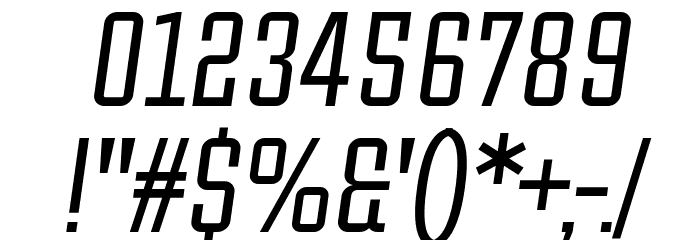 Tentram Italic Font OTHER CHARS