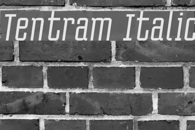 Tentram Italic Fuentes examples
