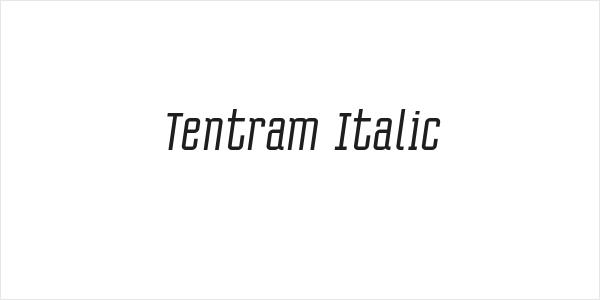 Tentram Italic Logo