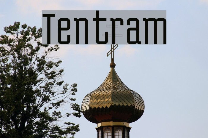 Tentram Font examples