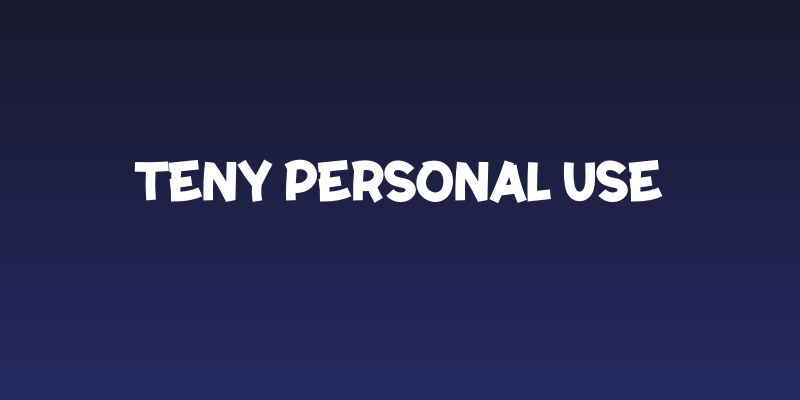 Teny Personal Use Social Header