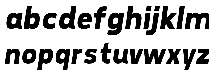 Tepeno Sans Bold Italic Font LOWERCASE