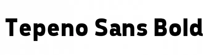 Tepeno Sans Bold  Fuentes Gratis Descargar