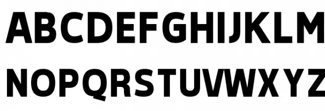 Tepeno Sans Bold 字体 大写