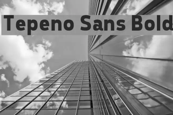 Tepeno Sans Bold Font examples