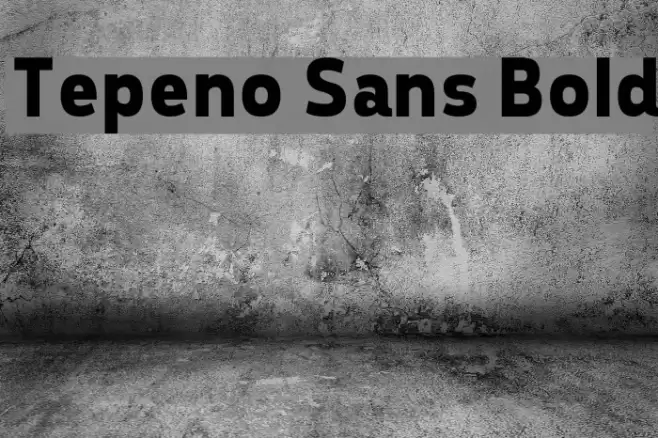 Tepeno Sans Bold Font examples