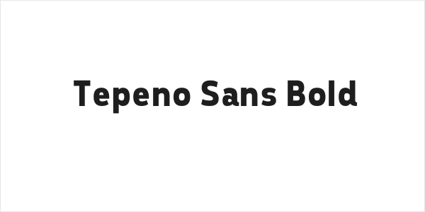 Tepeno Sans Bold Logo