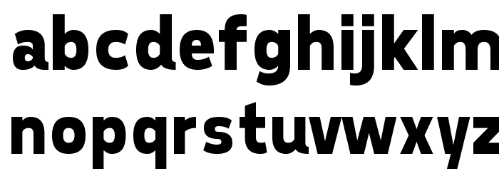 Tepeno Sans Bold Font LOWERCASE