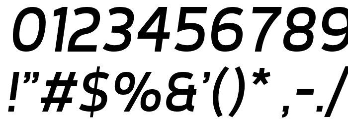 Tepeno Sans Italic Font OTHER CHARS