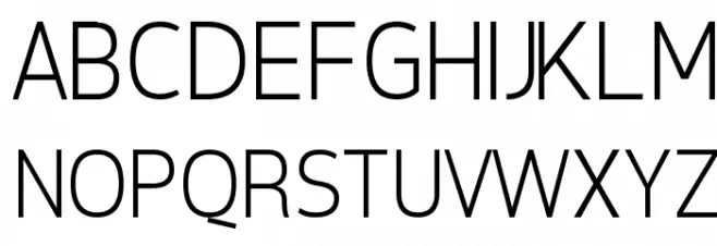 Tepeno Sans Light Regular フォント 大文字