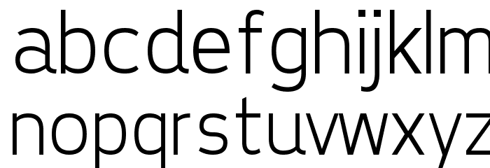 Tepeno Sans Light Regular Font LOWERCASE