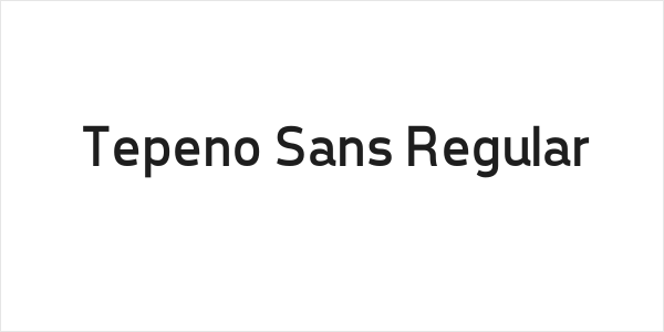 Tepeno Sans Regular Logo