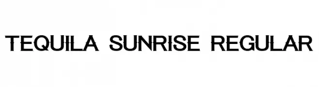 Tequila Sunrise Regular  Fuentes Gratis Descargar