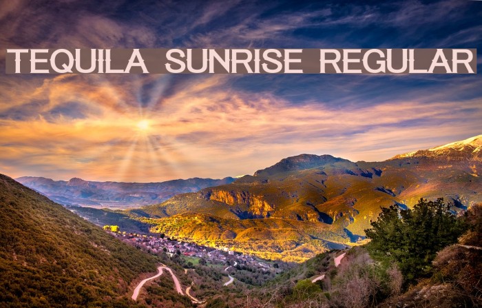 Tequila Sunrise Regular Example 1