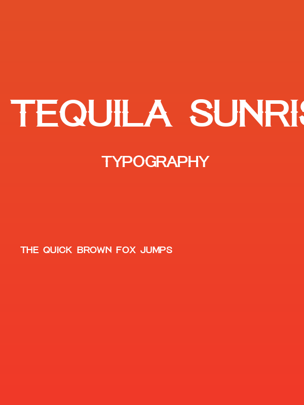 Tequila Sunrise Regular Poster